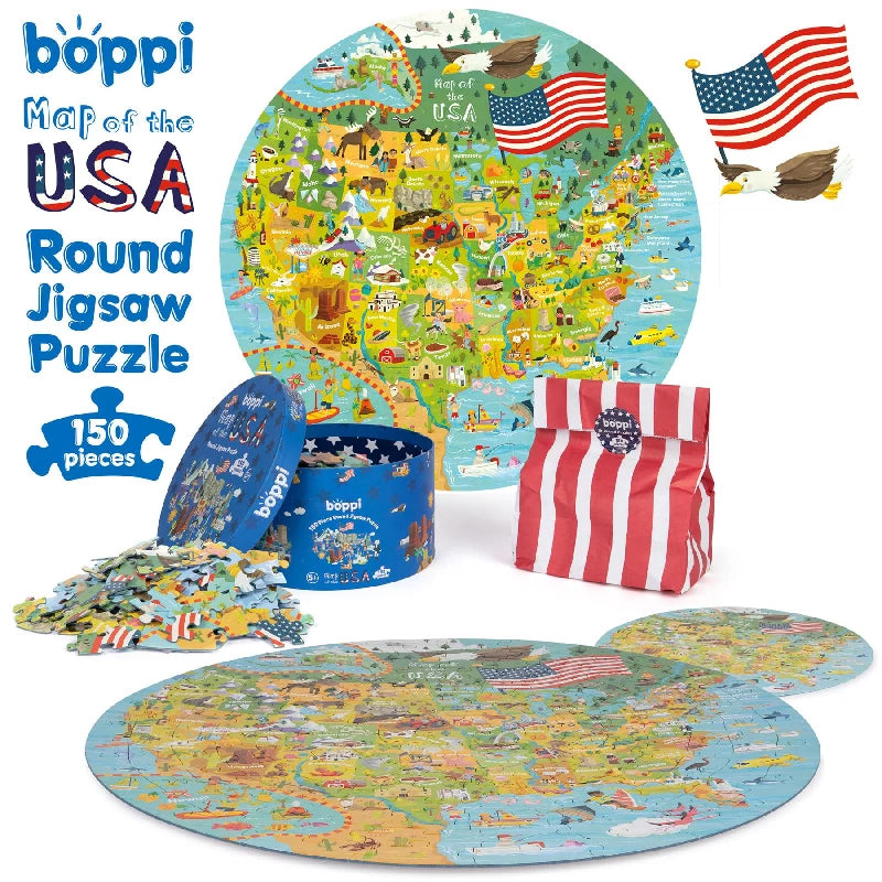 Boppi USA Map Jigsaw