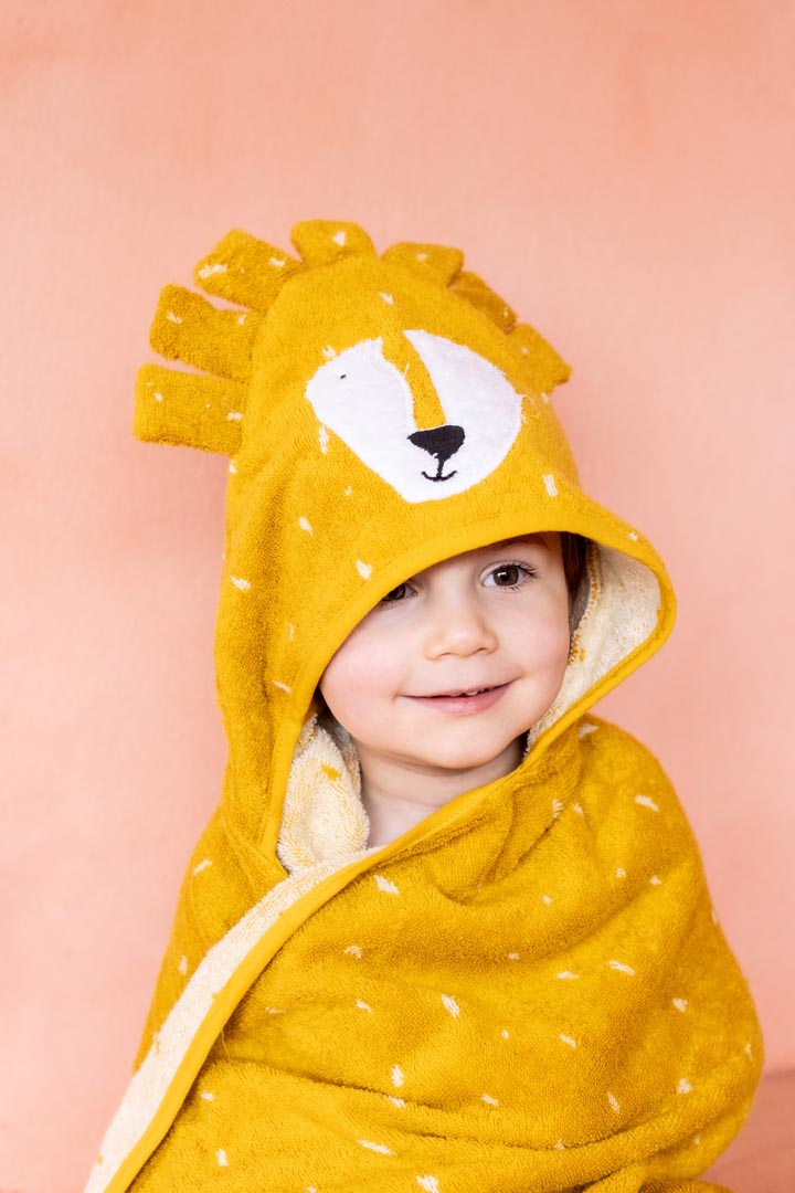 Trixie Hooded Towel - 75cm x 75cm - Mr Lion