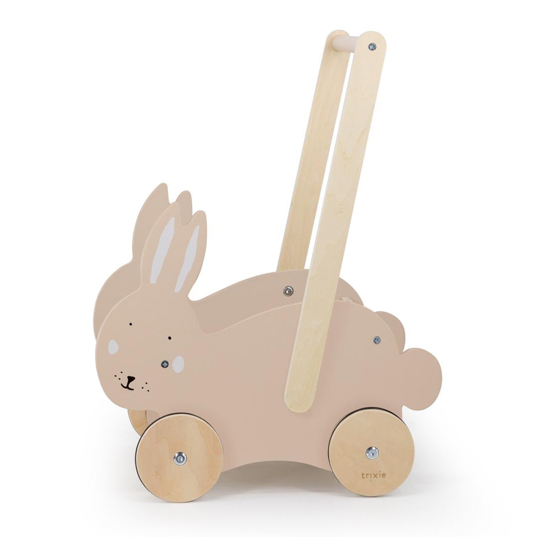 Trixie Wooden Push Along Cart - Mrs Rabbit