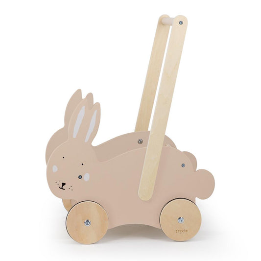 Trixie Wooden Push Along Cart - Mrs Rabbit