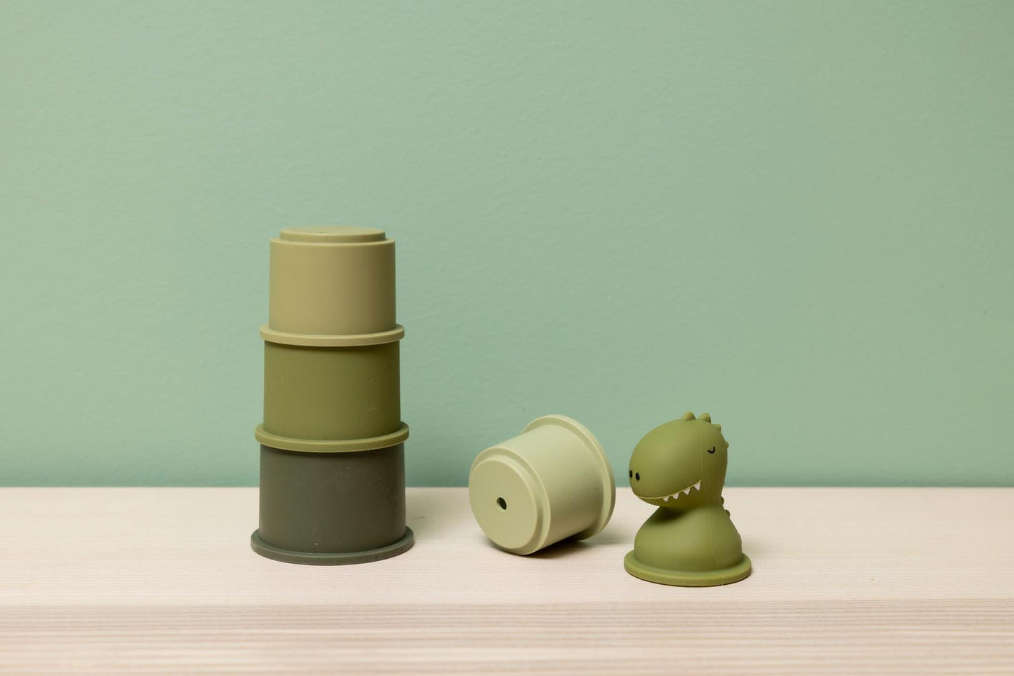 Trixie Silicone Stacking Cups- Mr Dino
