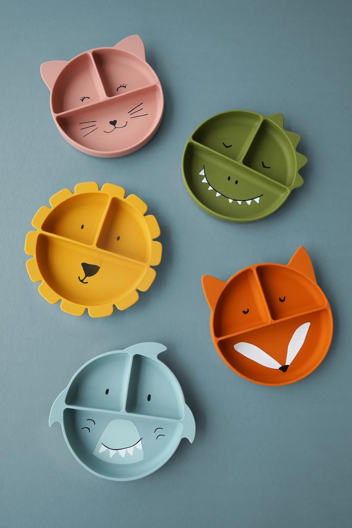 Trixie Silicone Divided Suction Plate - Mr Shark