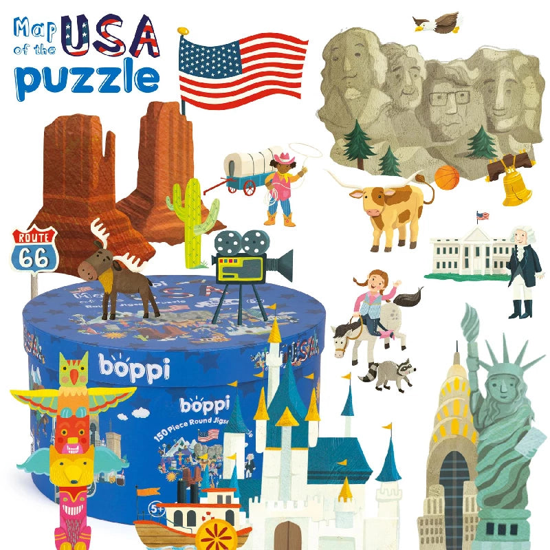 Boppi USA Map Jigsaw