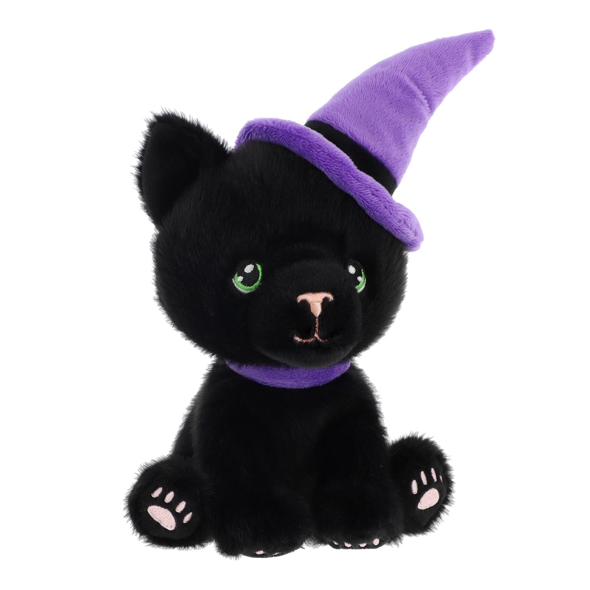 Keel Eco 15cm Black Cat with Purple Witches Hat