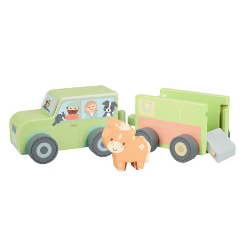 Orange Tree Toys 4x4 Horse Box and Horse