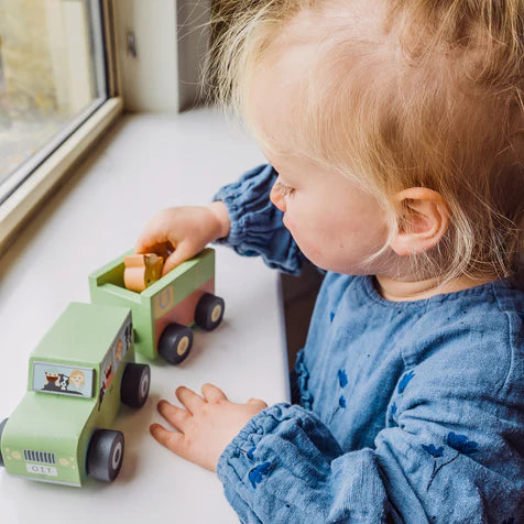 Orange Tree Toys 4x4 Horse Box and Horse
