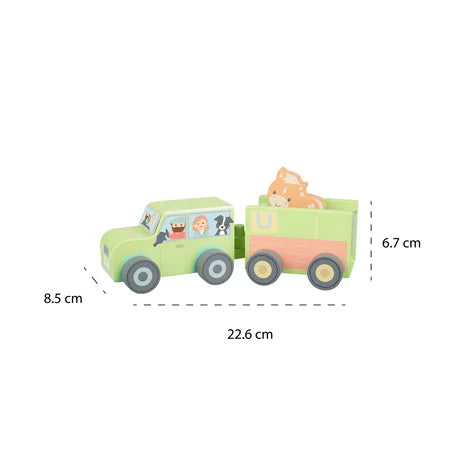 Orange Tree Toys 4x4 Horse Box and Horse