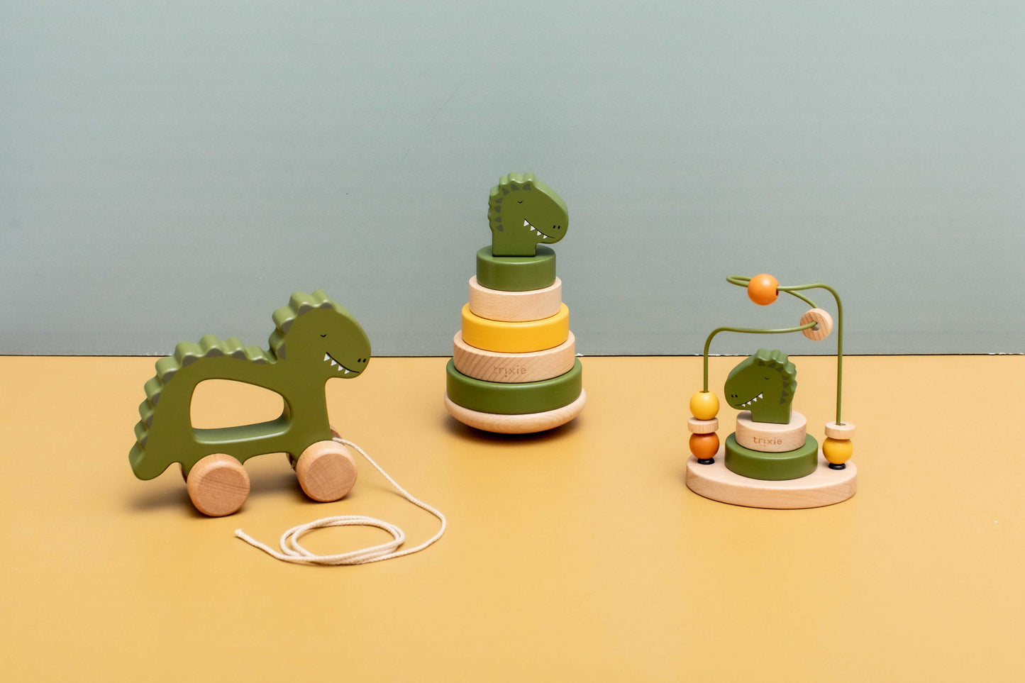 Trixie Wooden Pull Along - Mr Dino
