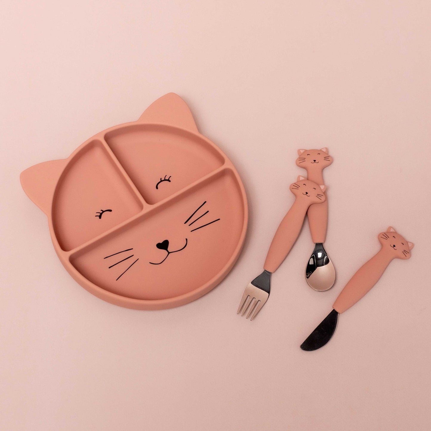 Trixie Silicone Cutlery Set - Mrs Cat