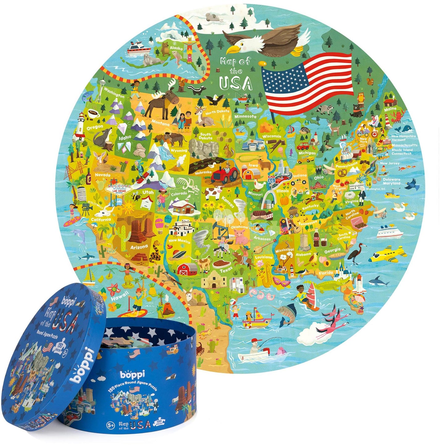 Boppi USA Map Jigsaw