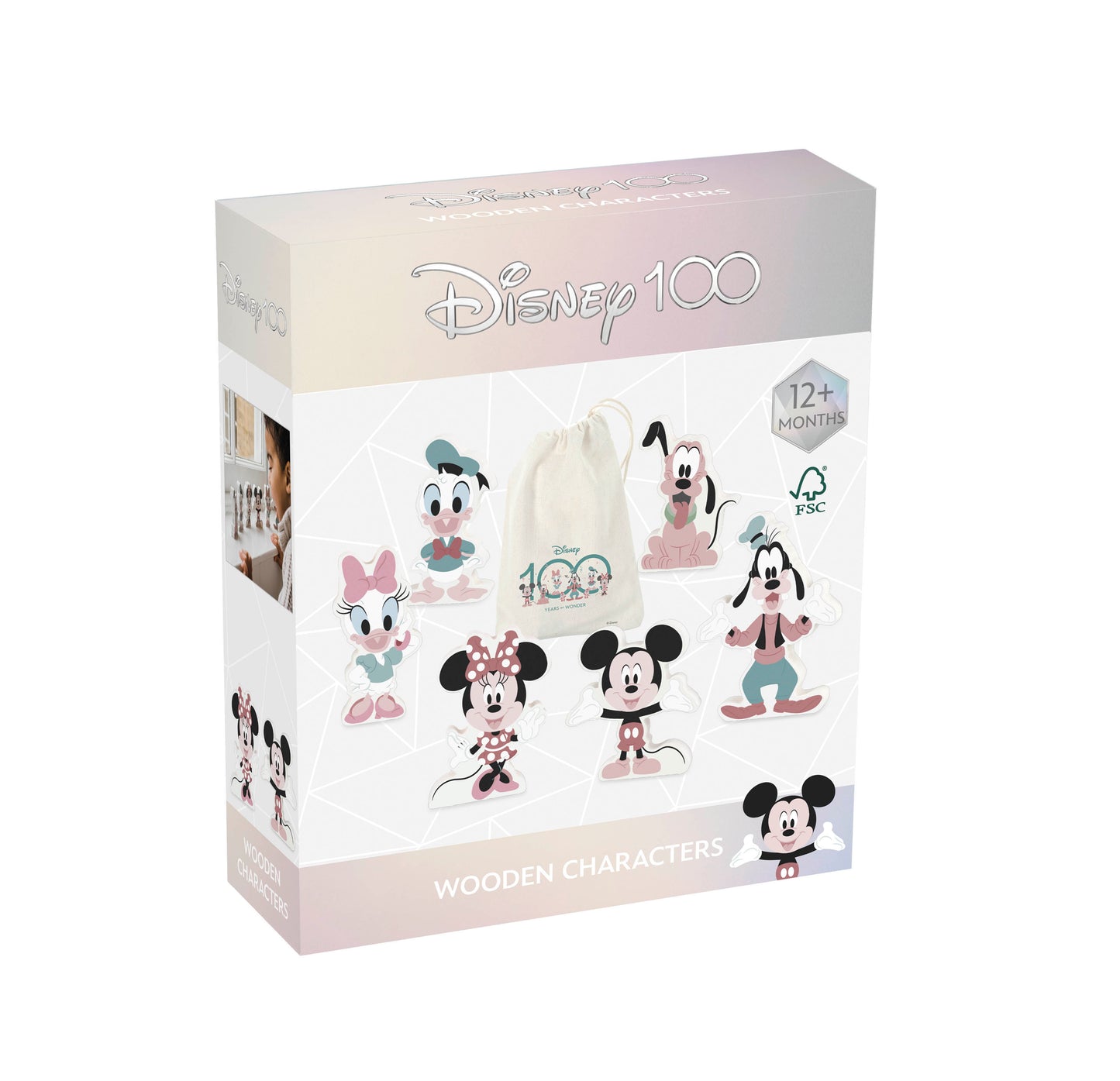 Disney 100 Mickey and Friends Wooden Characters