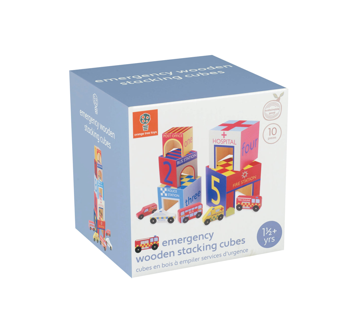 Orange Tree Toys Emergency Services Stacking Cubes