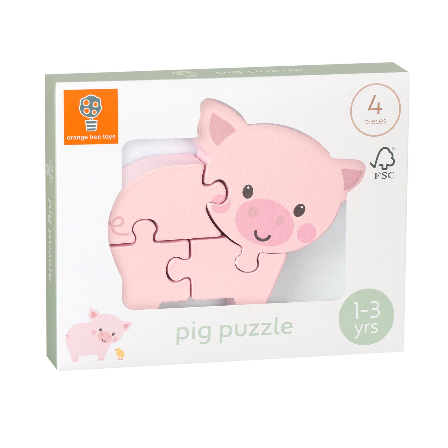 Orange Tree Toys Wooden Puzzle - Pig