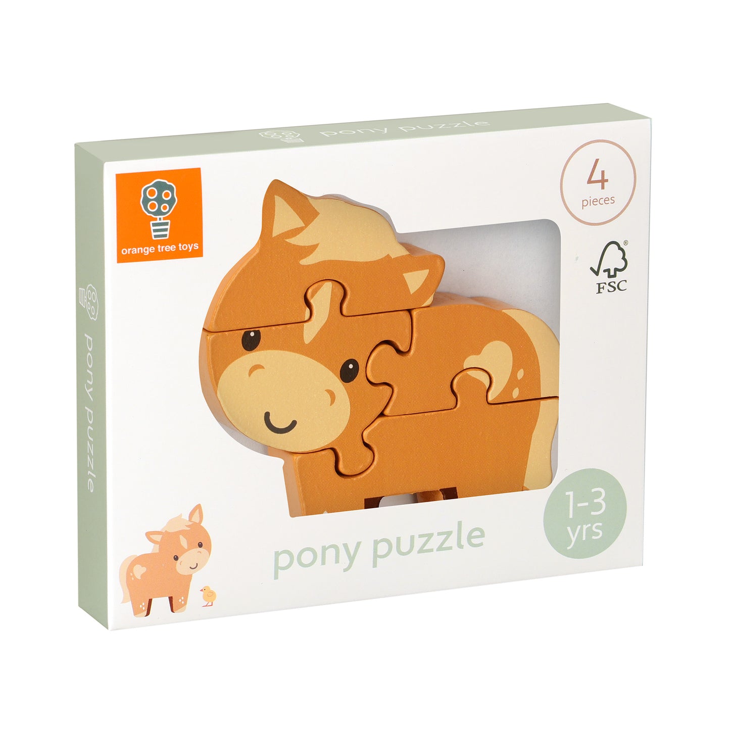 Orange Tree Toys Wooden Puzzle - Pony