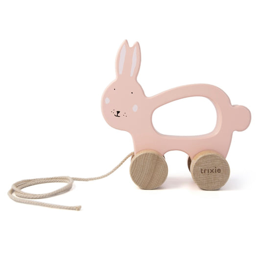 Trixie Wooden Pull Along - Mrs Rabbit