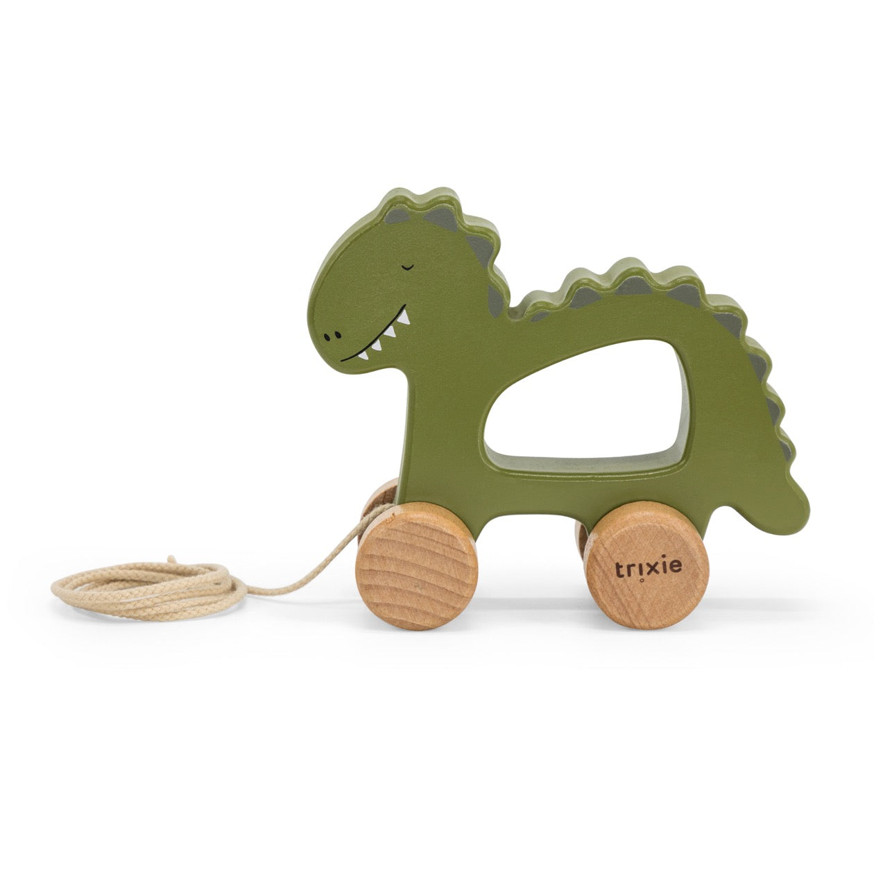 Trixie Wooden Pull Along Mr Dino The Little Ark