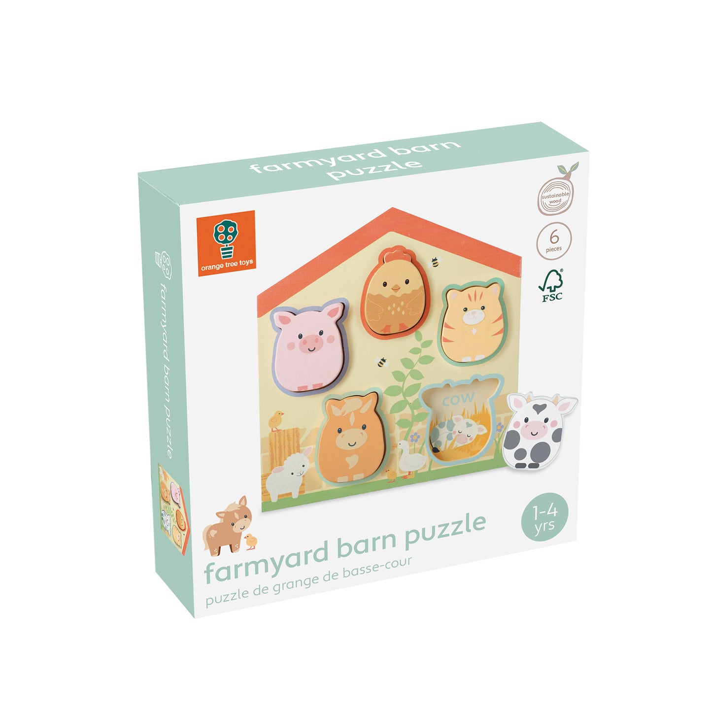 Orange Tree Toys Farmyard Barn Puzzle