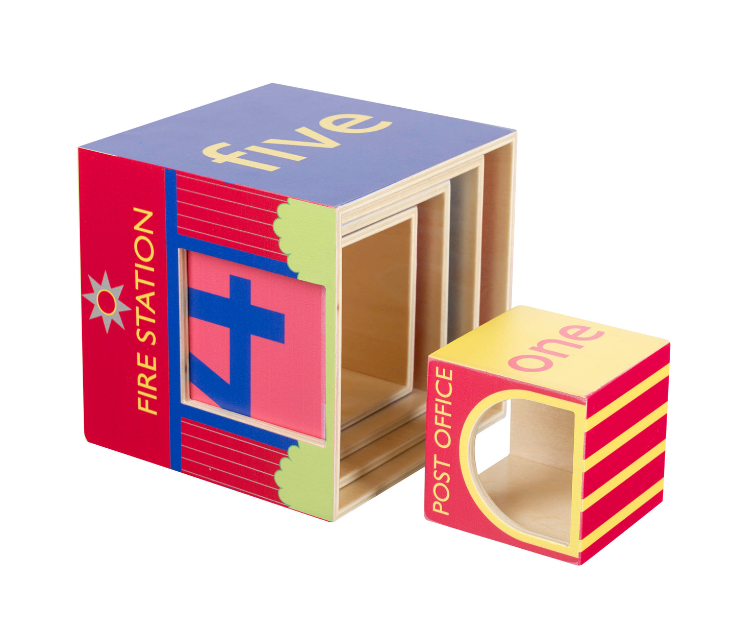 Orange Tree Toys Emergency Services Stacking Cubes