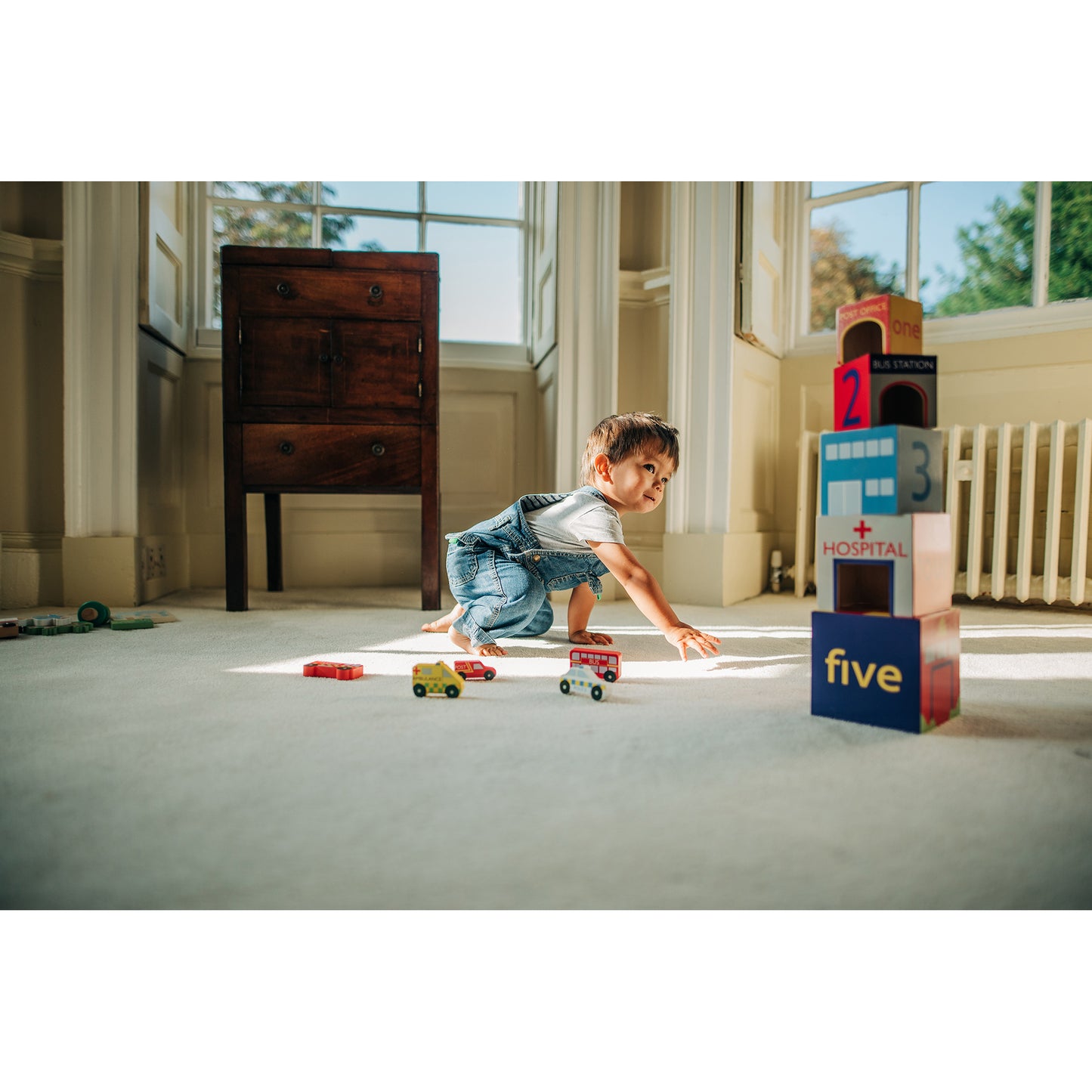 Orange Tree Toys Emergency Services Stacking Cubes