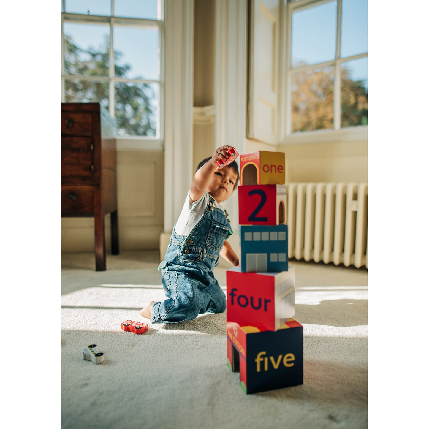 Orange Tree Toys Emergency Services Stacking Cubes