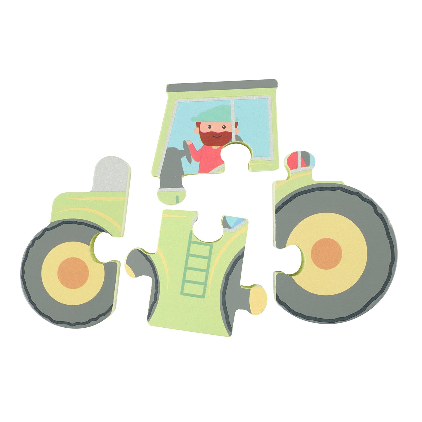 Orange Tree Toys Wooden Puzzle - Tractor