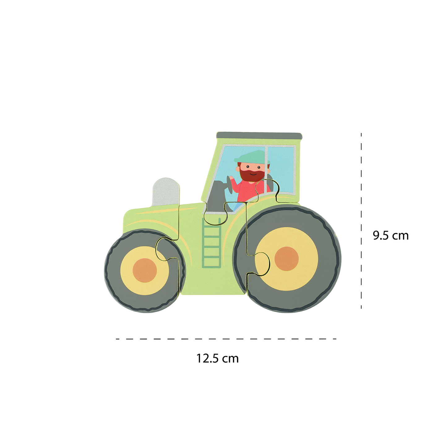 Orange Tree Toys Wooden Puzzle - Tractor