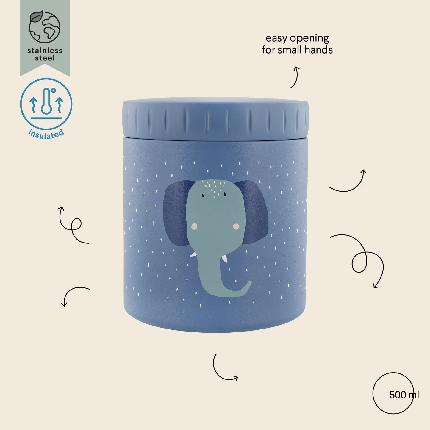 Trixie Insulated Lunch Pot - Mrs Elephant
