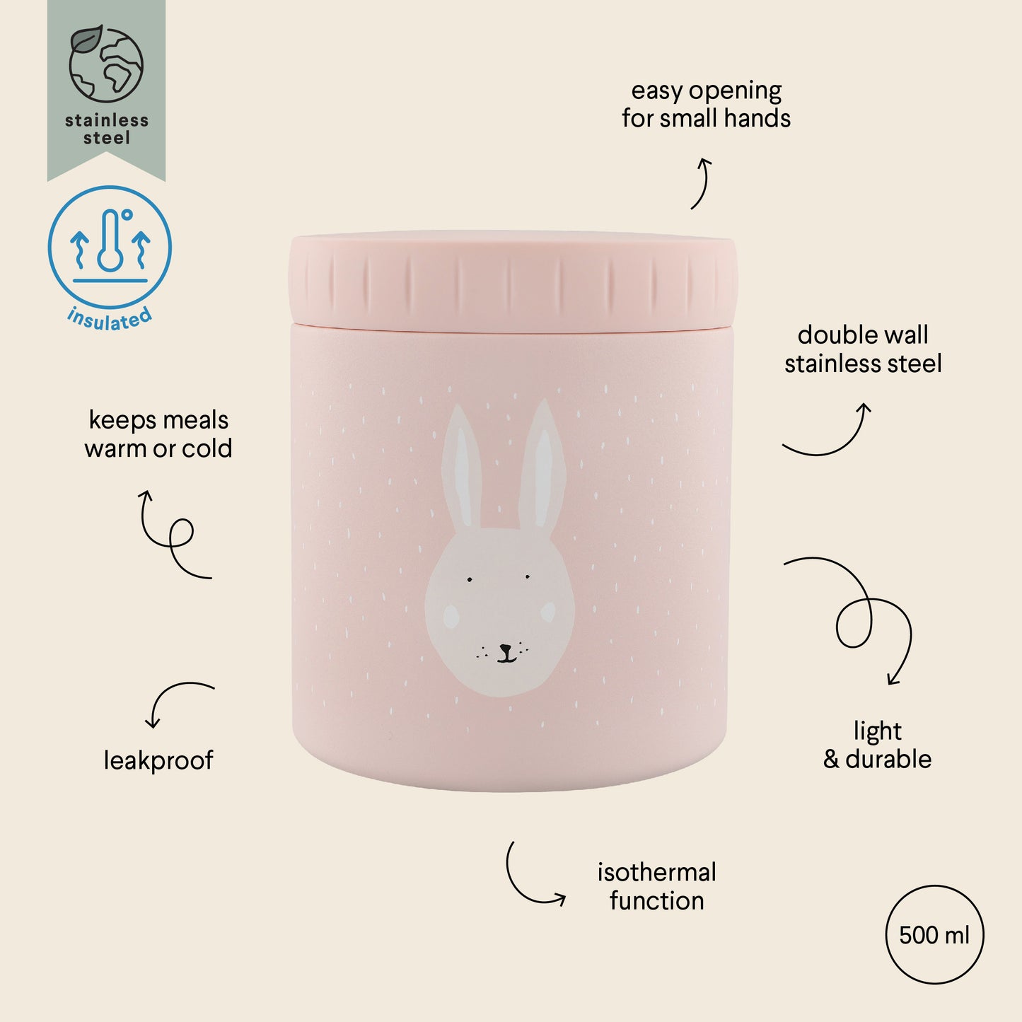 Trixie Insulated Lunch Pot - Mrs Rabbit