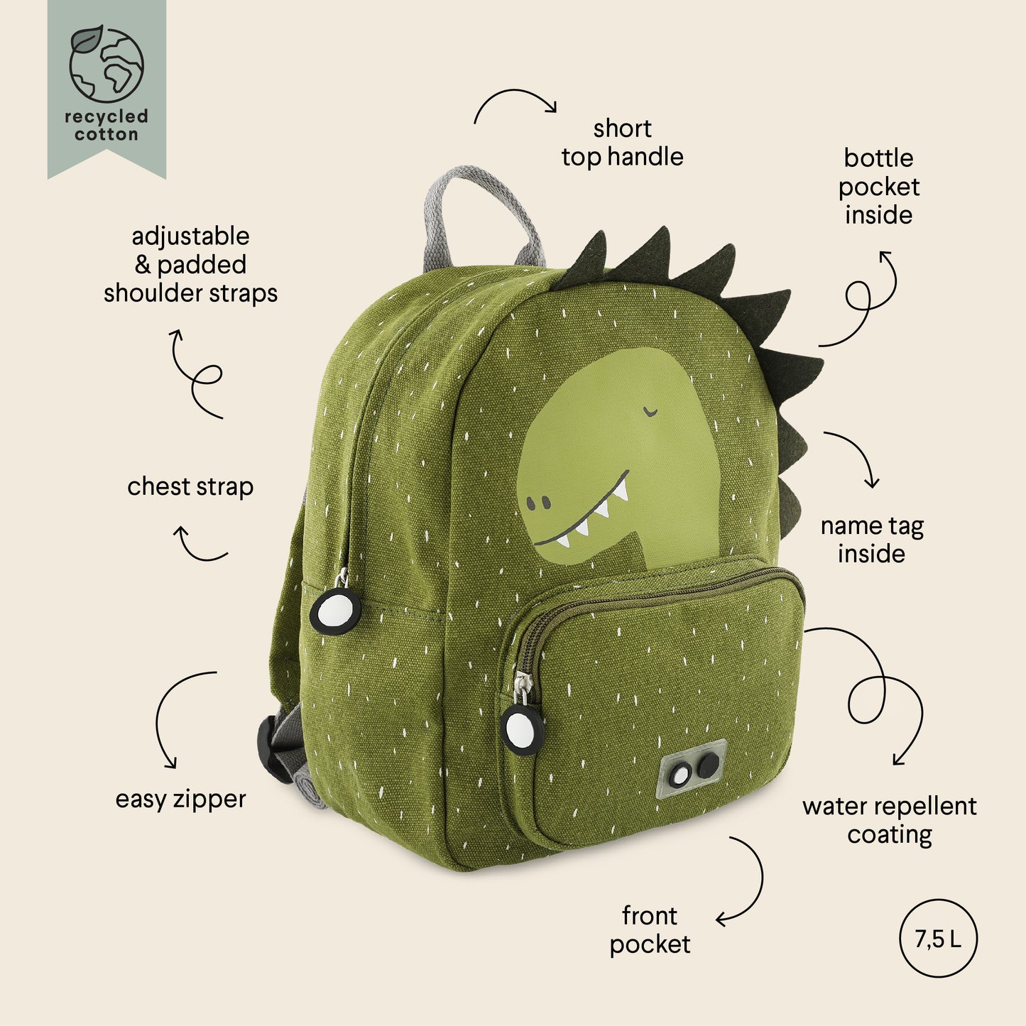 Trixie Backpack - Mr Dino