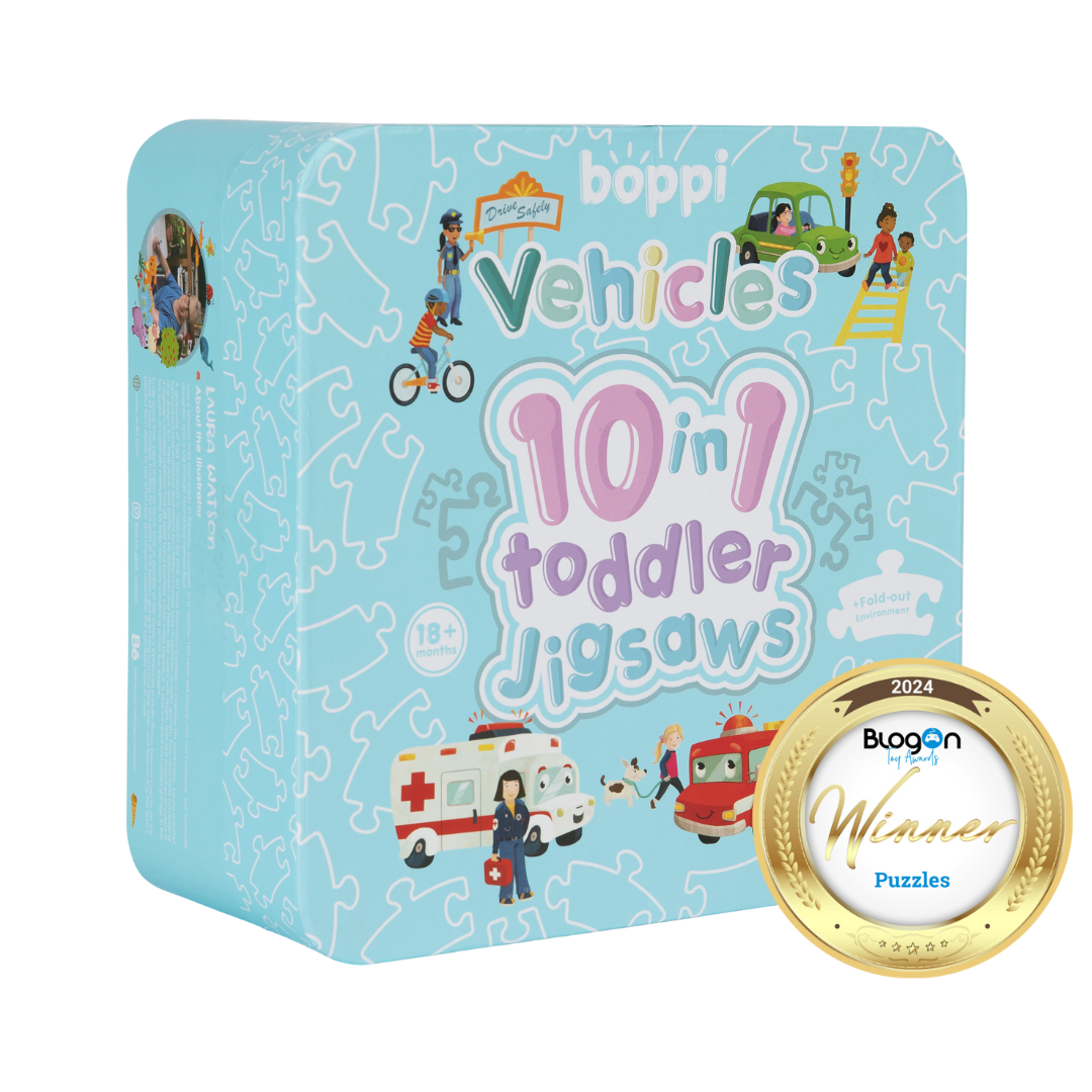 Boppi 10 in 1 Toddler Jigsaw - Vehicles