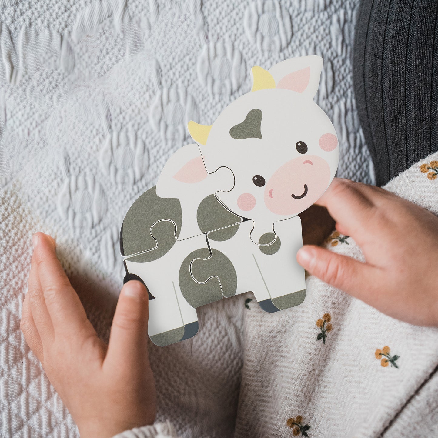 Orange Tree Toys Wooden Puzzle - Cow