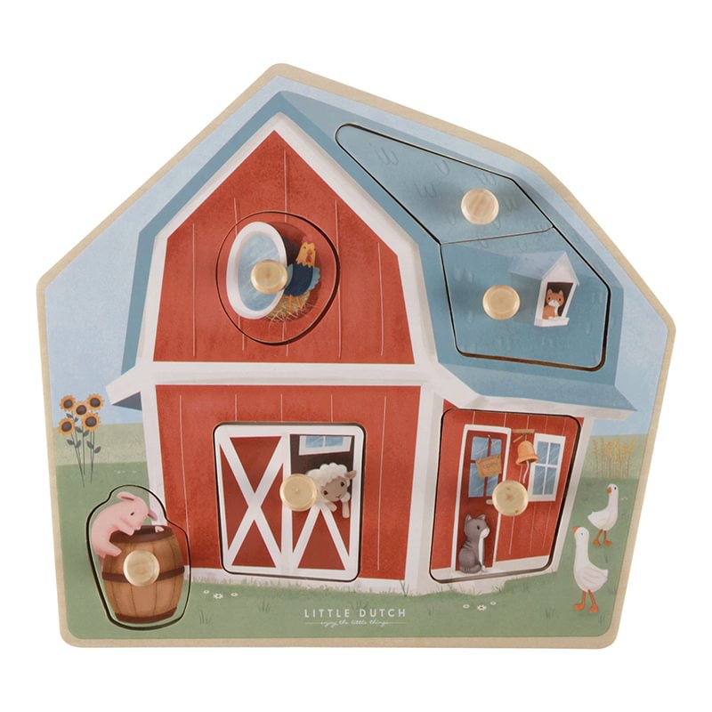 Little Dutch Little Farm Wooden Puzzle