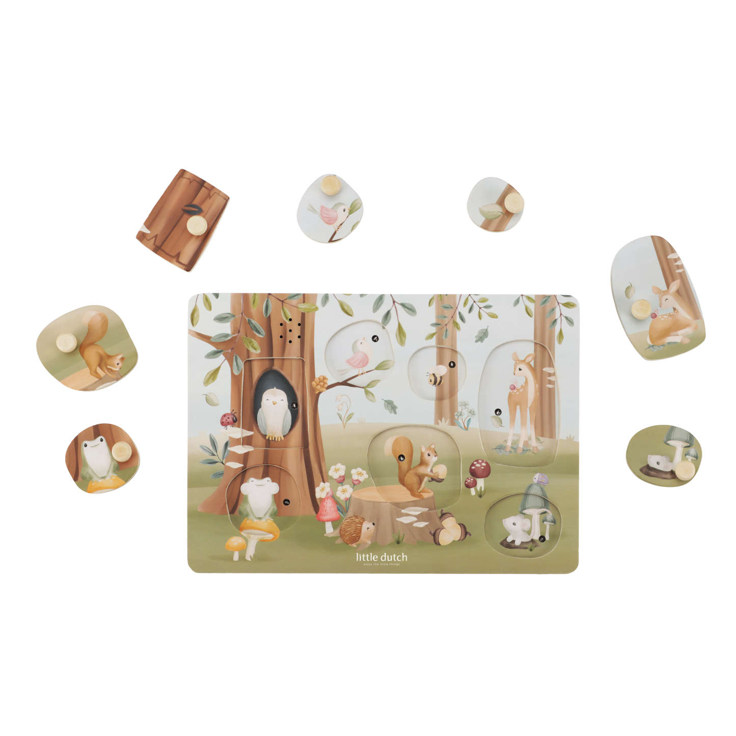 Little Dutch Sound Puzzle - Forest Friends