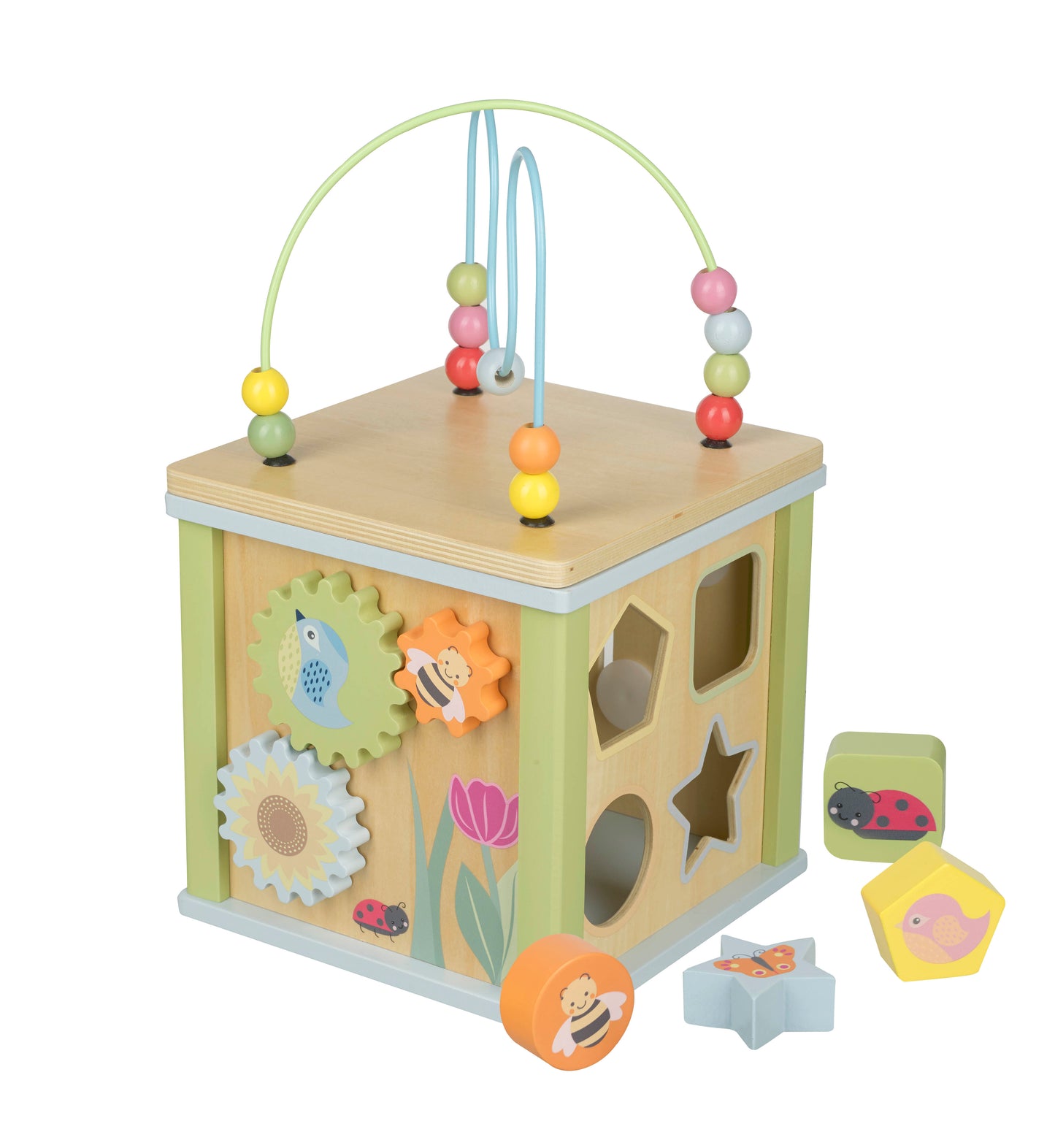 Orange Tree Toys Spring Garden Activity Cube