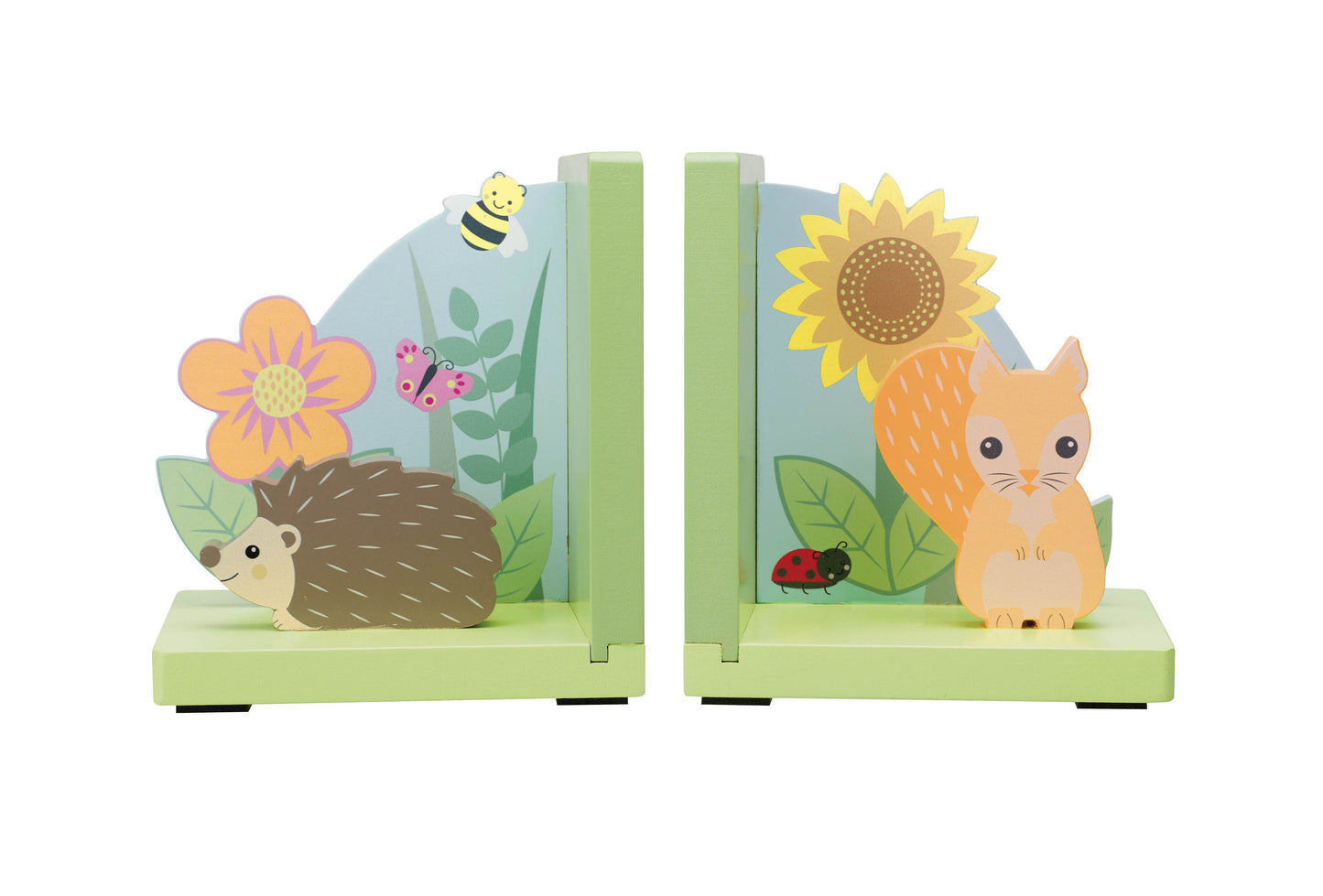 Orange Tree Toys Spring Garden Bookends