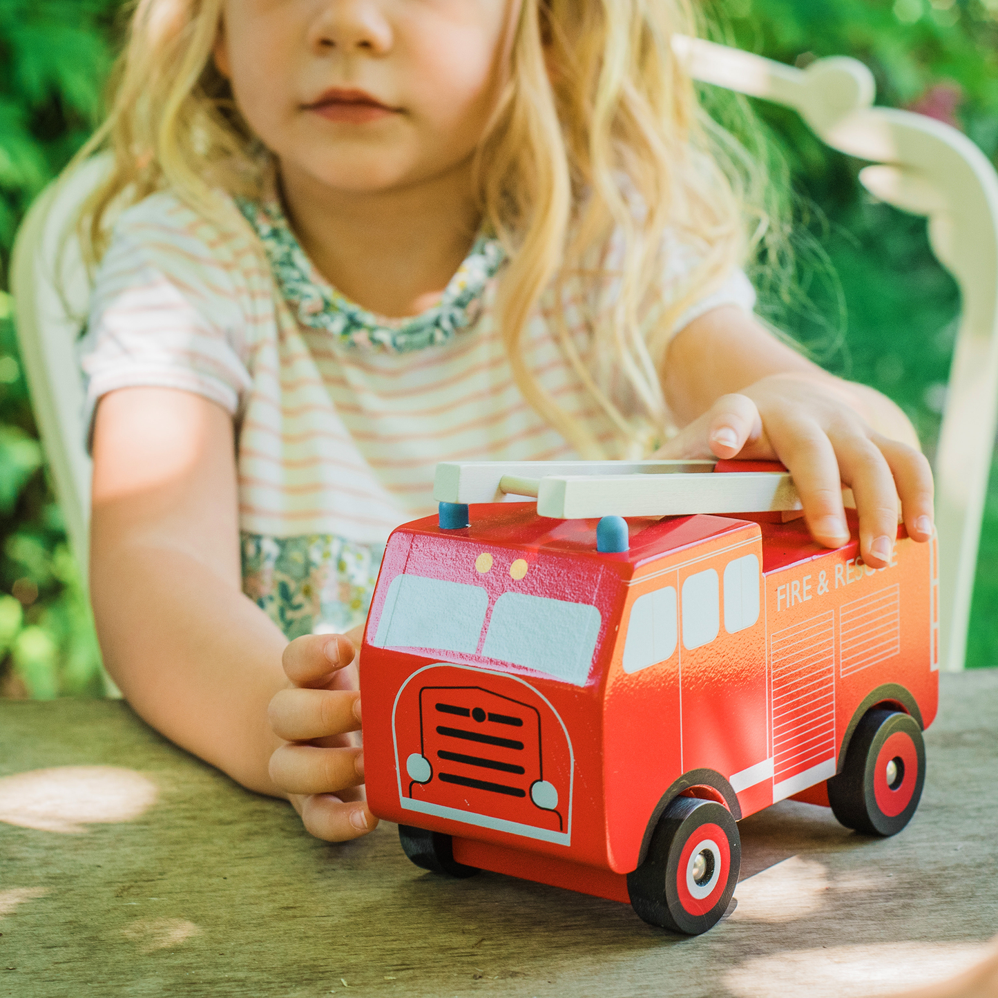 Orange Tree Toys Vintage Fire Engine