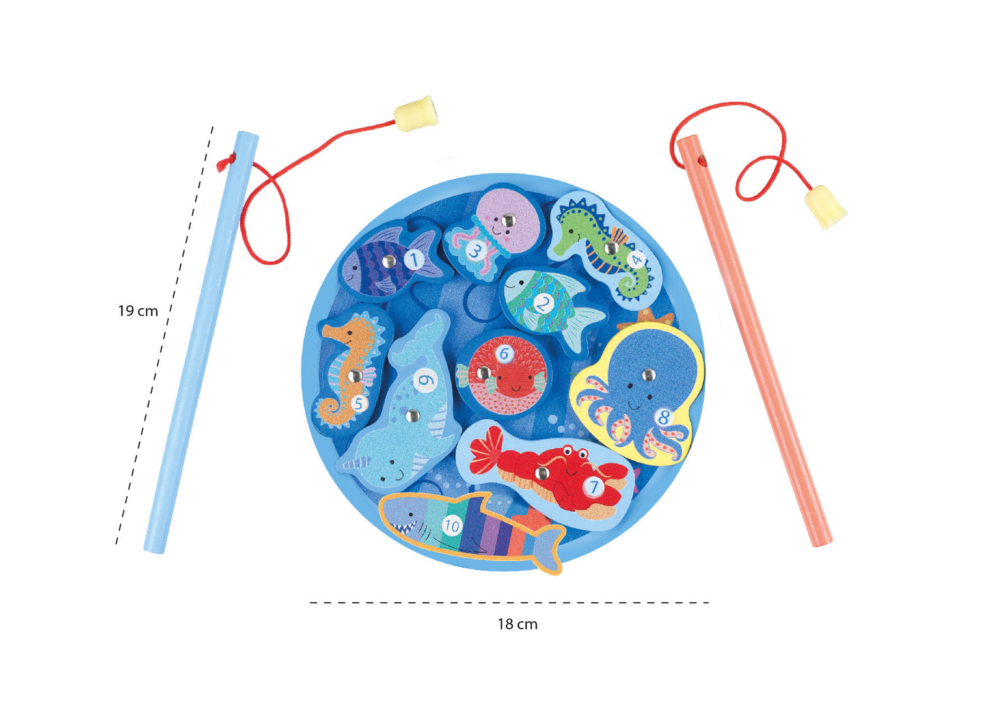 Orange Tree Toys Magnetic Fishing Game