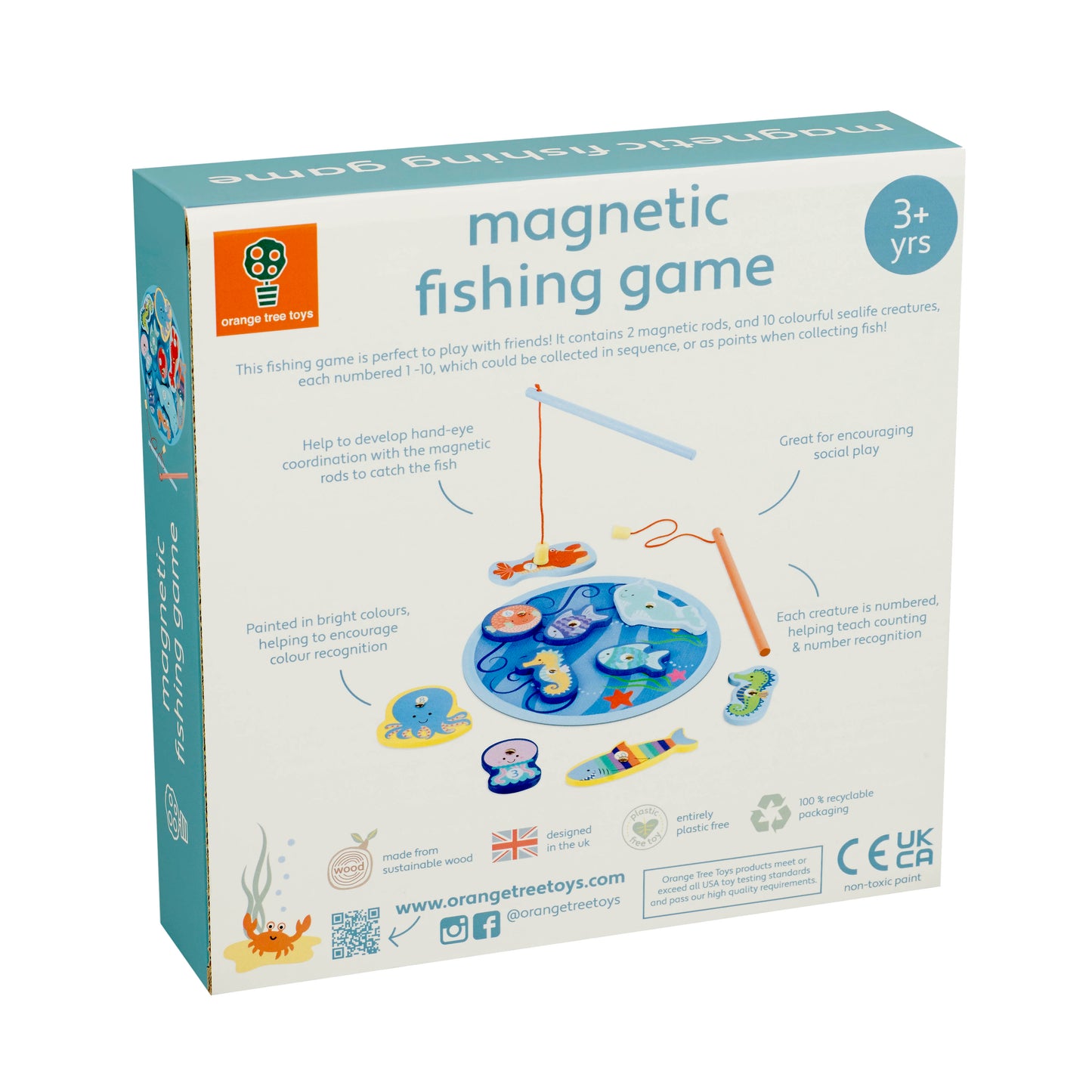 Orange Tree Toys Magnetic Fishing Game