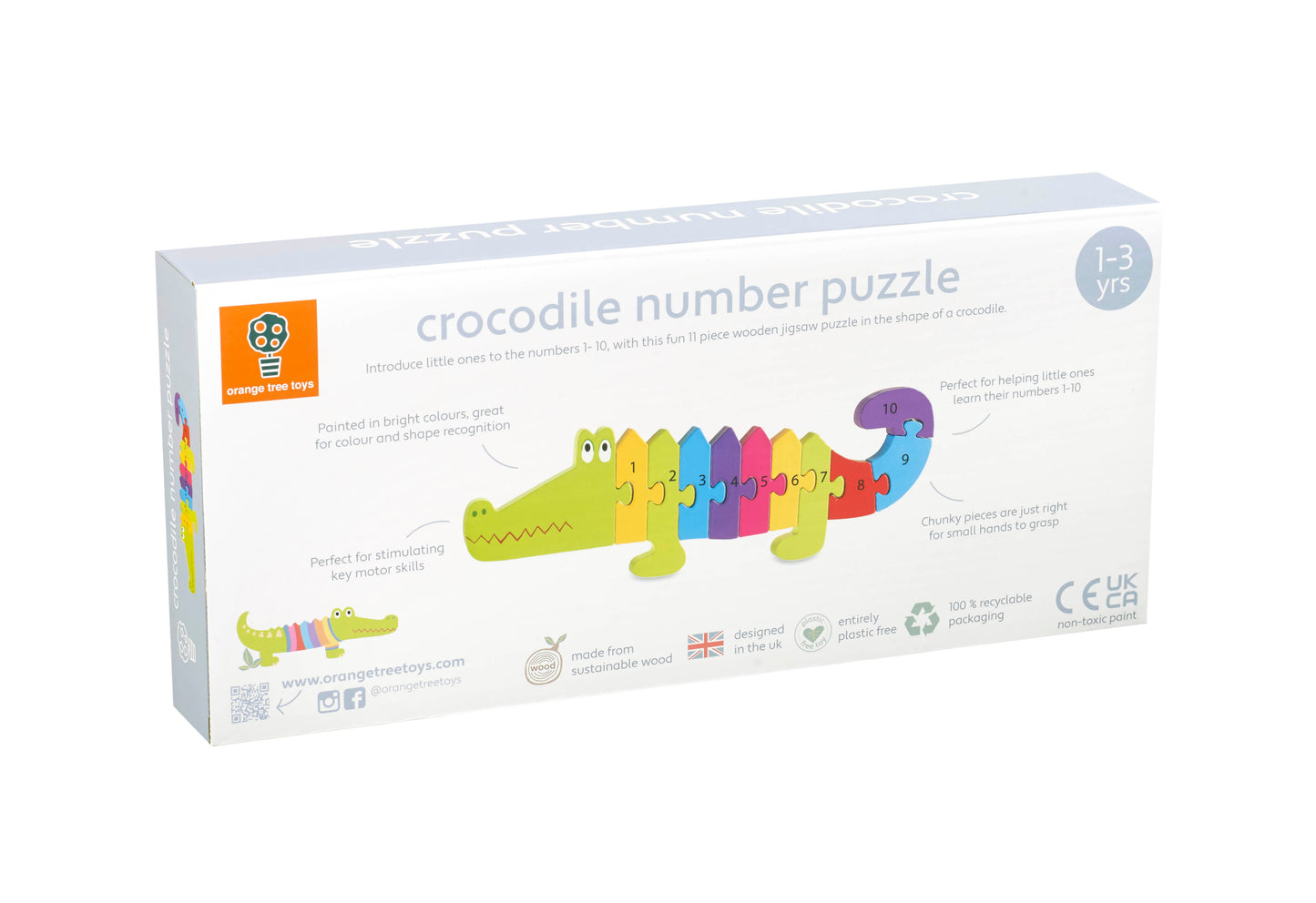 Orange Tree Toys Crocodile Number Puzzle
