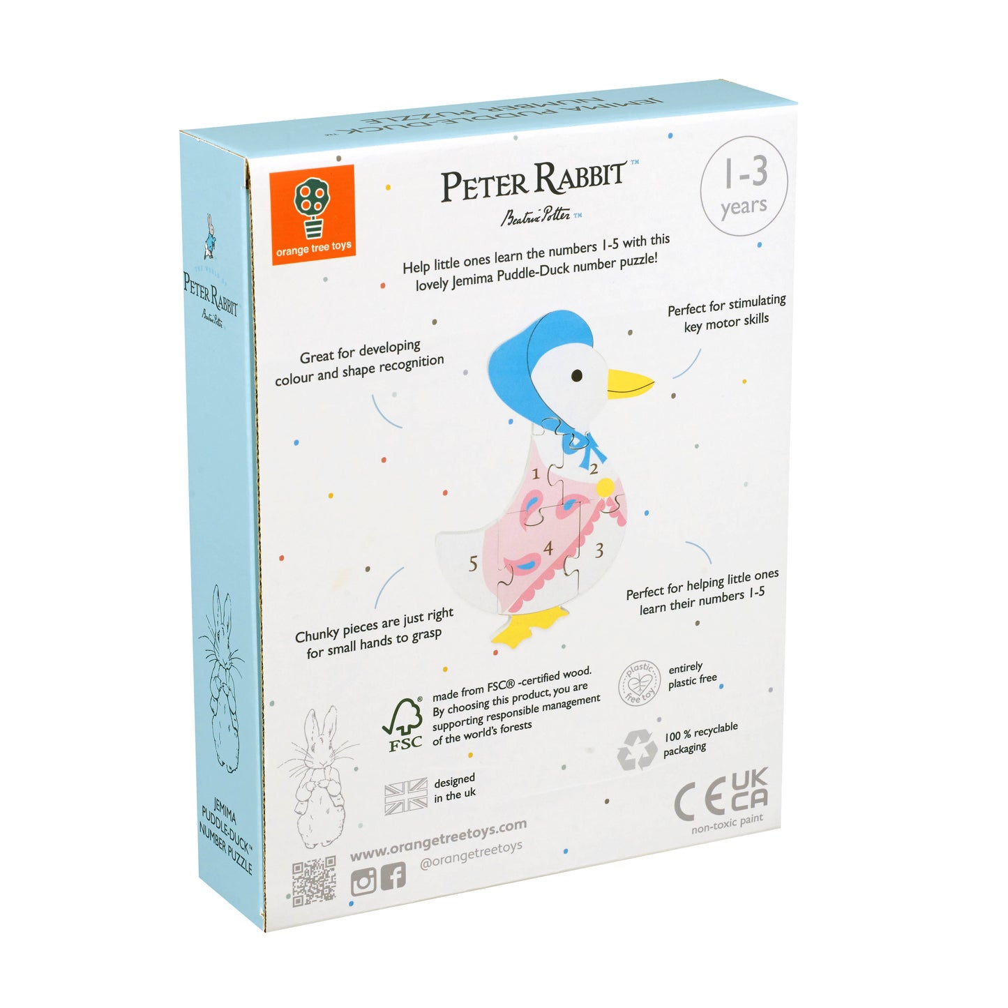 Orange Tree Toys Jemima Puddleduck Number Puzzle