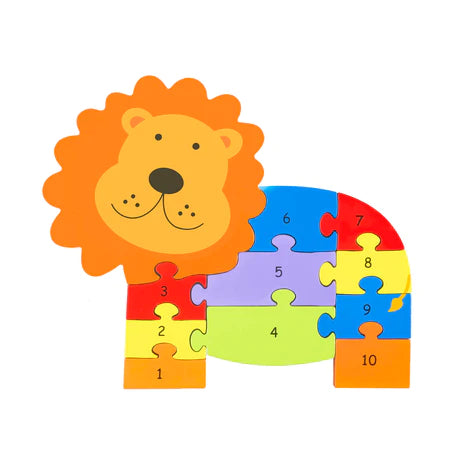 Orange Tree Toys Lion Number Puzzle