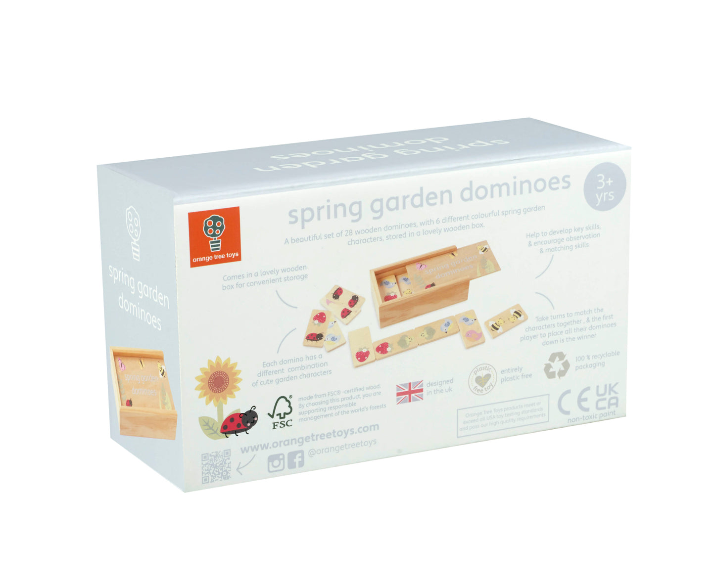 Orange Tree Toys Spring Garden Dominoes