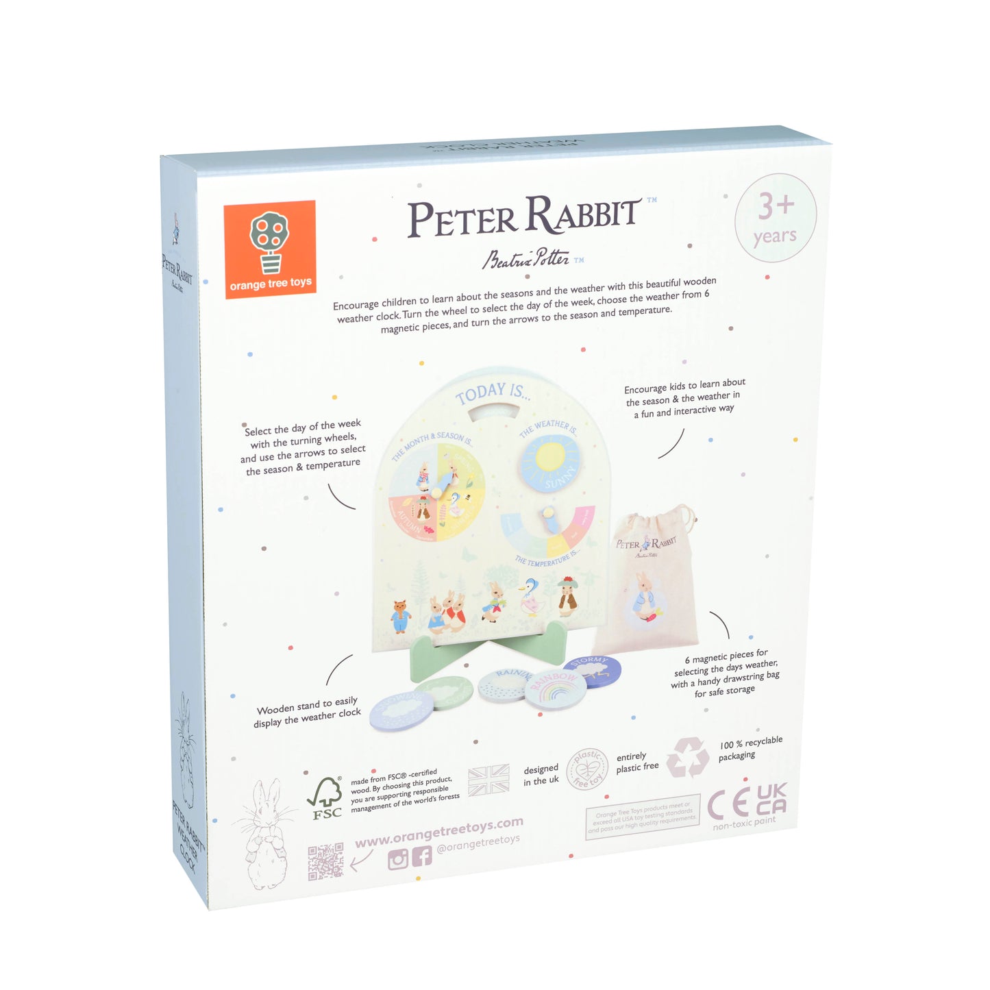 Orange Tree Toys Peter Rabbit Weather Clock
