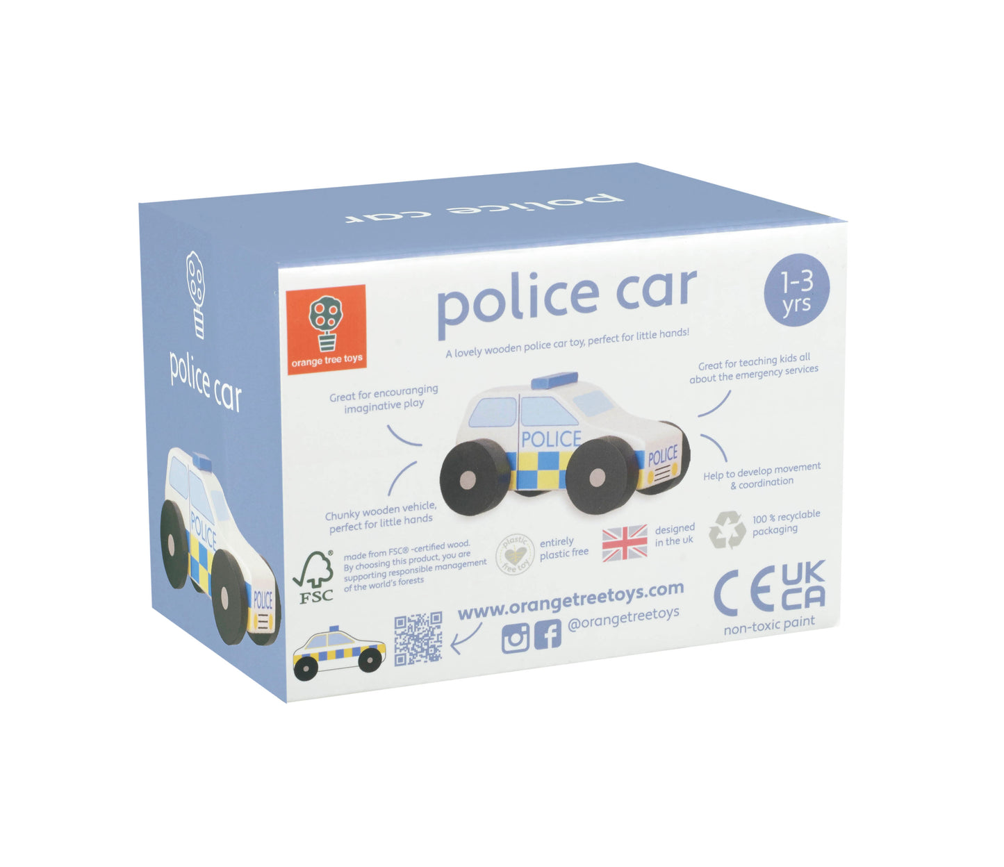 Orange Tree Toys Police Car
