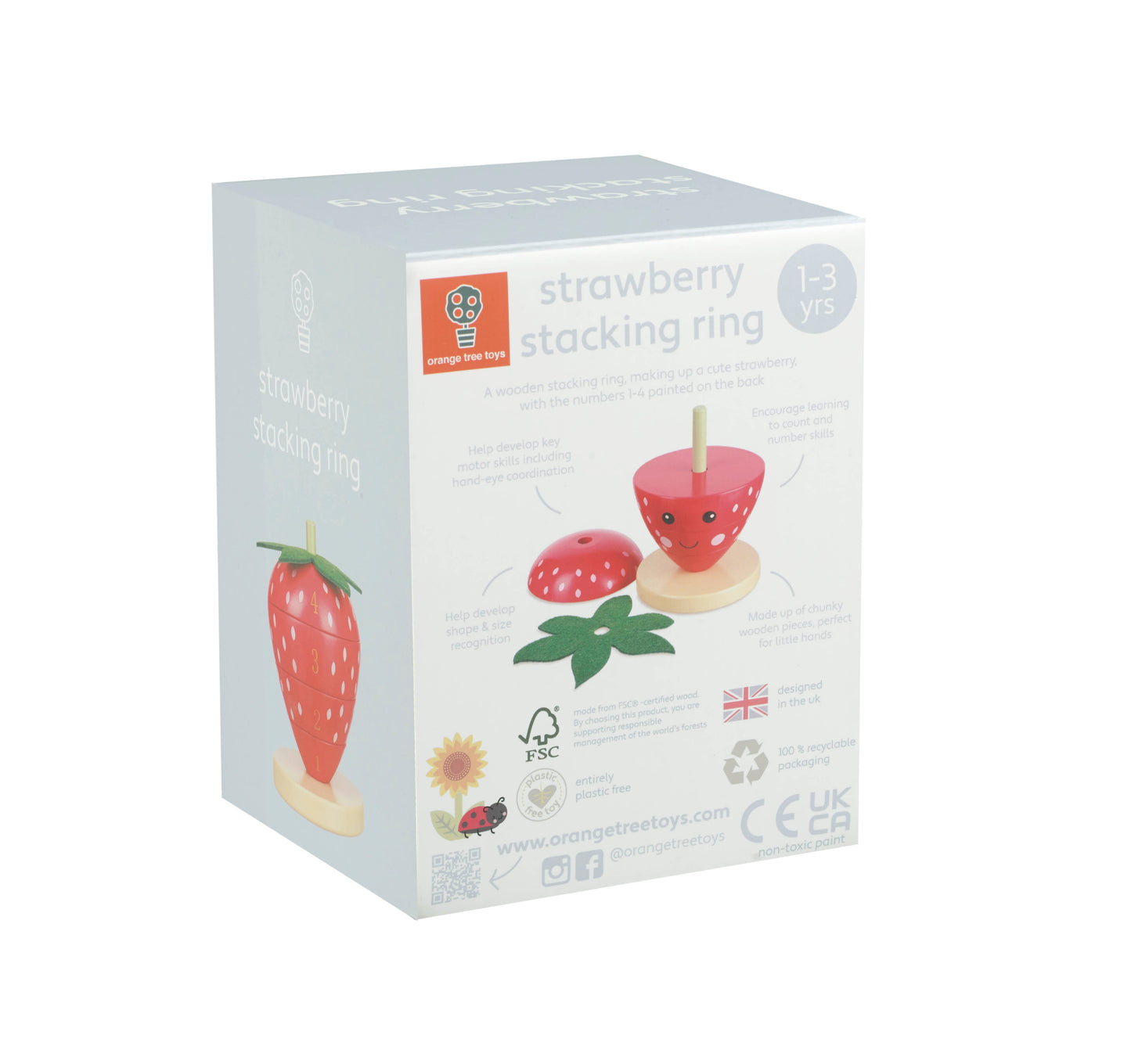 Orange Tree Toys Strawberry Stacking Ring