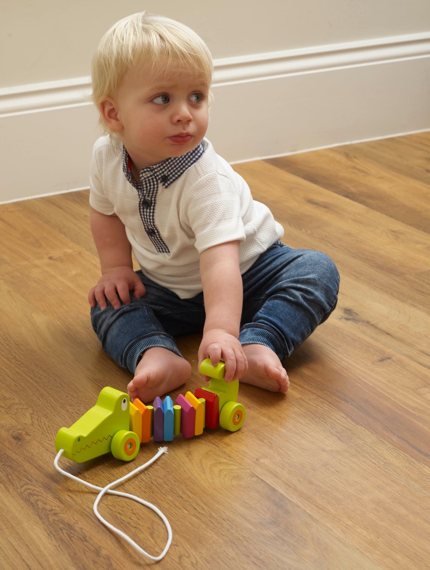 Orange Tree Toys Crocodile Pull Along
