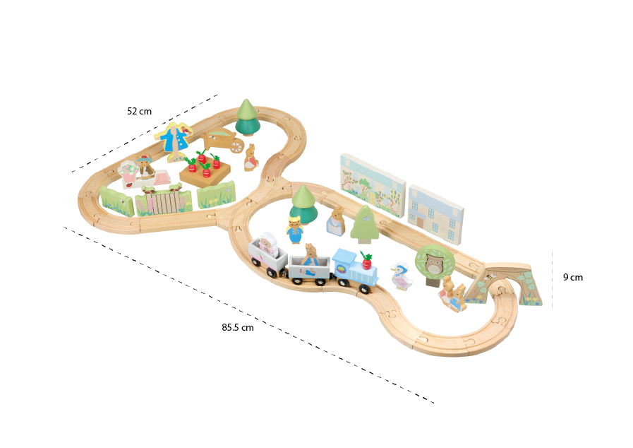 Orange Tree Toys Peter Rabbit Radish Express Train Set