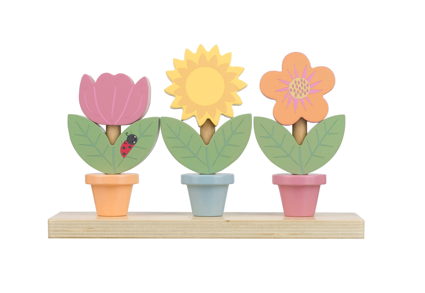 Orange Tree Toys Stacking Flower Pots