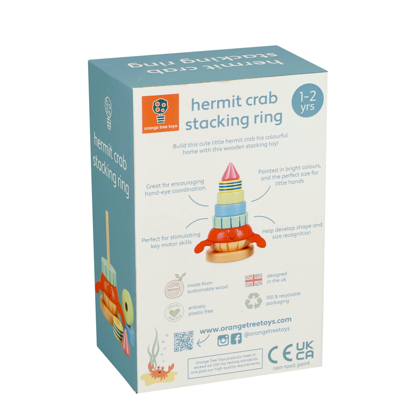 Orange Tree Toys Hermit Stacking Crab
