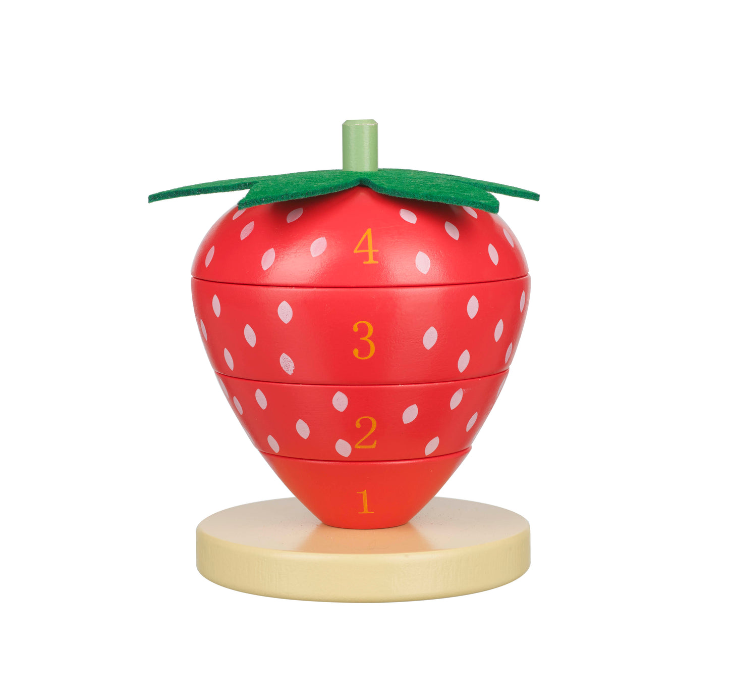 Orange Tree Toys Strawberry Stacking Ring